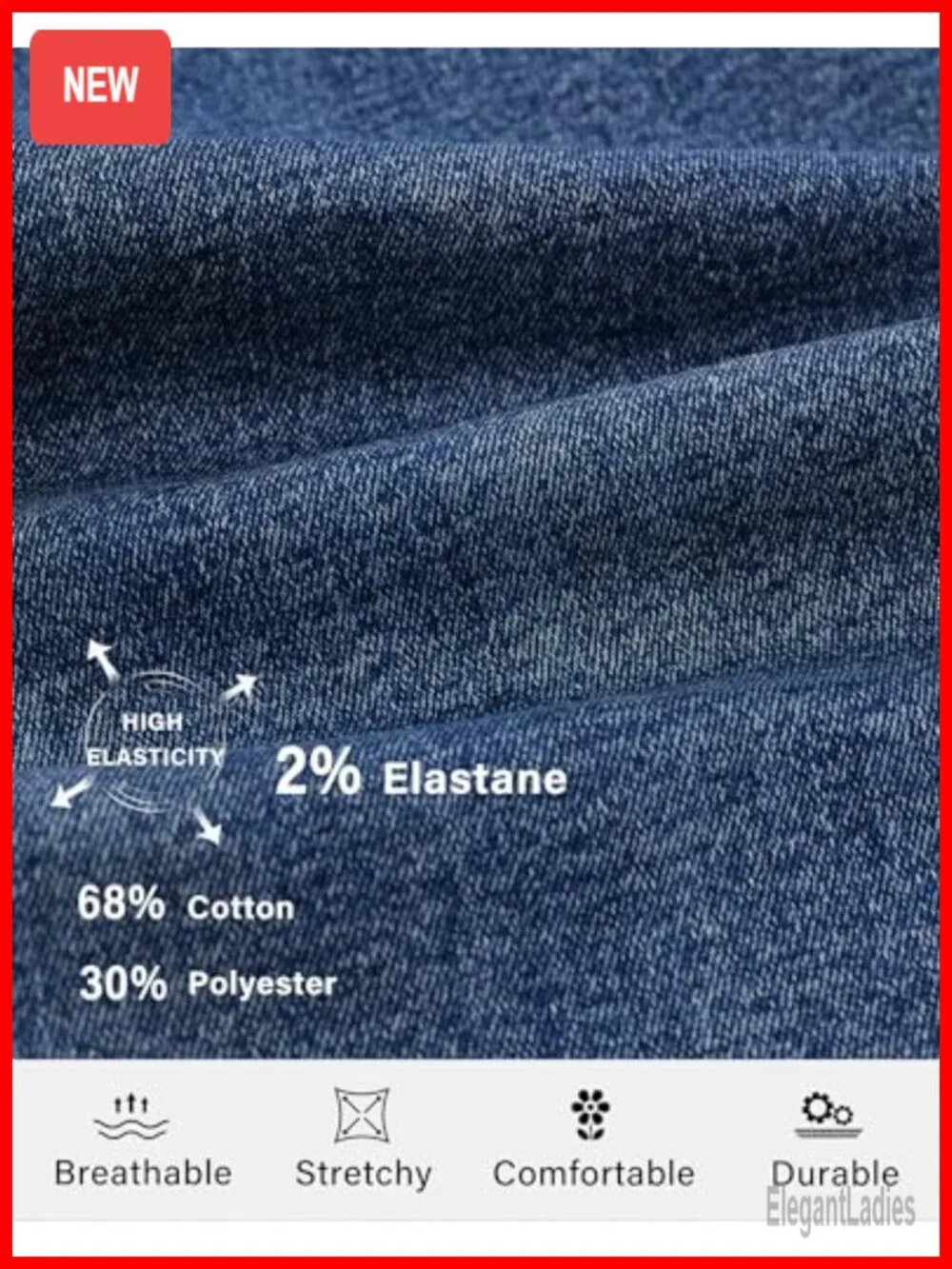 Stretchy Skinny Bermuda Jean Shorts with Front Seam